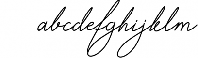 Signature TypeFace 1 Font LOWERCASE