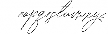 Signature vp - Handwritten font 1 Font LOWERCASE