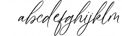 Silhouette - Aesthetic Calligraphy Font LOWERCASE