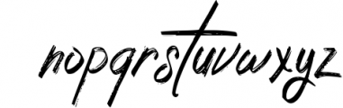 Silloute | Rough Style Script Font LOWERCASE