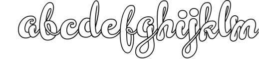 Simplisicky Layered Script Font LOWERCASE