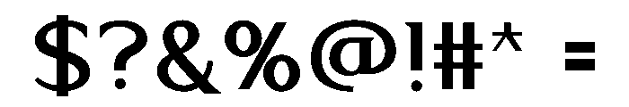 SIX-FENCE Font OTHER CHARS