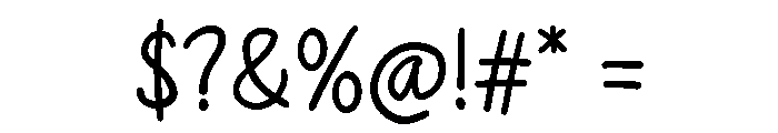 Siamese Regular Font OTHER CHARS
