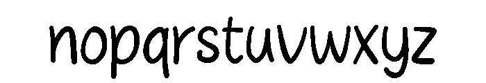 Siamese Regular Font LOWERCASE