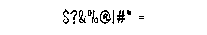 Sidewalk Notes Font OTHER CHARS