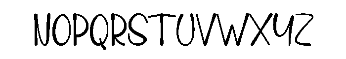 Sidewalk Notes Font UPPERCASE