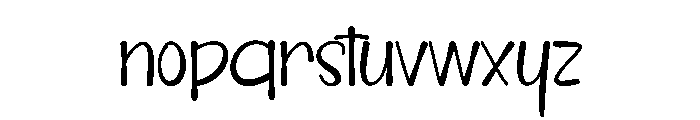 Sidewalk Notes Font LOWERCASE