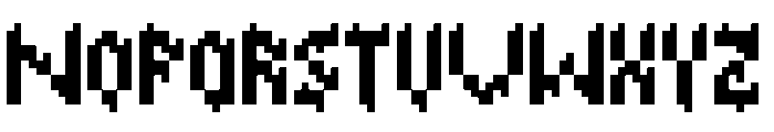 SidewaysGlitch Font UPPERCASE