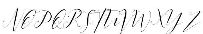 Sientta Script Font UPPERCASE