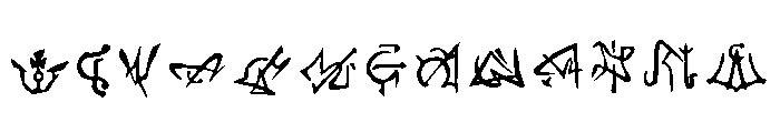 Sigilos De Conhecimento Regular Font LOWERCASE