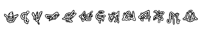 Sigilos Regular Font LOWERCASE