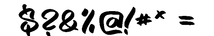 Sign Hand Font OTHER CHARS