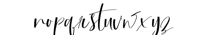 Signatine Font LOWERCASE