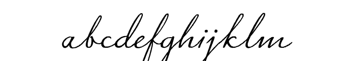Signato Regular Font LOWERCASE