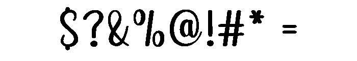 Signatra Font OTHER CHARS