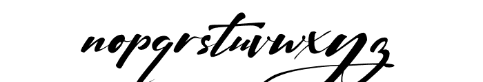 Signatrue Font LOWERCASE