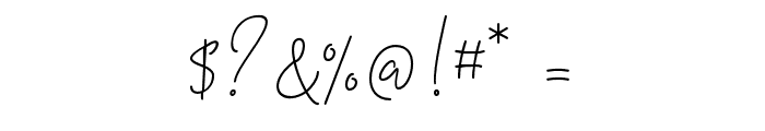 Signatura Monoline Script Regular Font OTHER CHARS