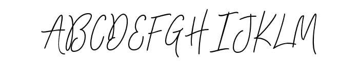 Signatura Monoline Script Regular Font UPPERCASE