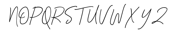 Signatura Monoline Script Regular Font UPPERCASE