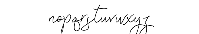 Signatura Monoline Script Regular Font LOWERCASE