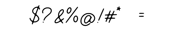 Signatural Demo Regular Font OTHER CHARS