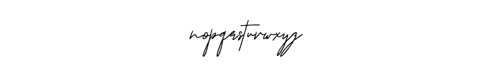Signature Austine Font LOWERCASE