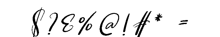 Signature Christmas Font OTHER CHARS