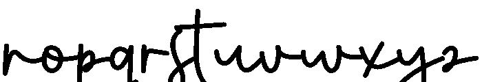 Signature Enchanting Font LOWERCASE