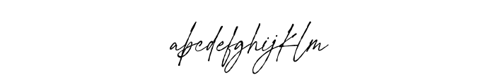 Signature Flavour Demo Font LOWERCASE