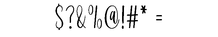 Signature Paradise Font OTHER CHARS