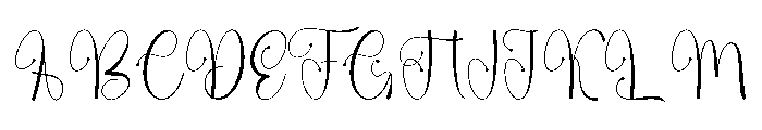 Signature Paradise Font UPPERCASE