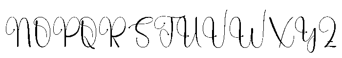 Signature Paradise Font UPPERCASE