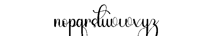 Signature Paradise Font LOWERCASE