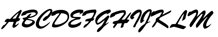 Signature Regular Font UPPERCASE