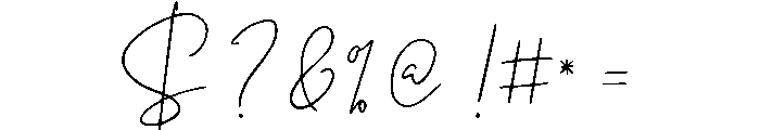 Signature2 Font OTHER CHARS