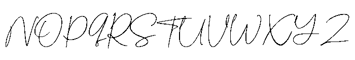Signature2 Font UPPERCASE