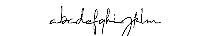 Signature2 Font LOWERCASE