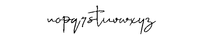 Signature2 Font LOWERCASE