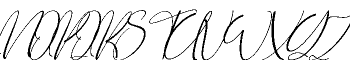 Signature3 Font UPPERCASE