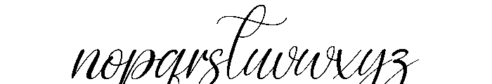 Signature3 Font LOWERCASE