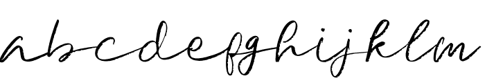 SignatureBrushRegular Font LOWERCASE