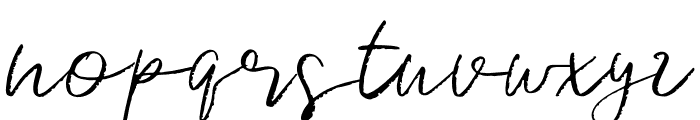 SignatureBrushRegular Font LOWERCASE