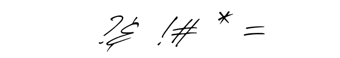 SignatureMoment-Regular Font OTHER CHARS