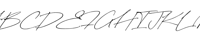 SignatureMoment-Regular Font UPPERCASE