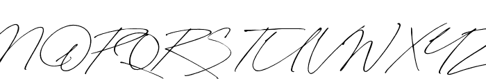 SignatureMoment-Regular Font UPPERCASE