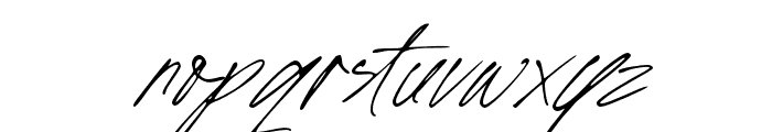 SignatureMoment-Regular Font LOWERCASE