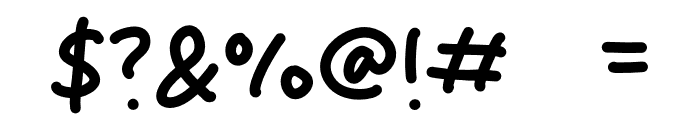 Silent Blink Font OTHER CHARS