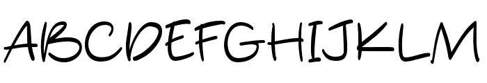 Silent Handwritting Font UPPERCASE