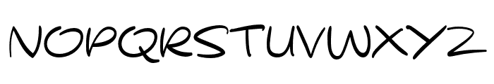 Silent Handwritting Font UPPERCASE