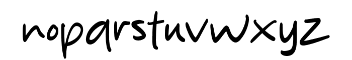 Silent Handwritting Font LOWERCASE